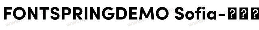 FONTSPRINGDEMO Sofia字体转换